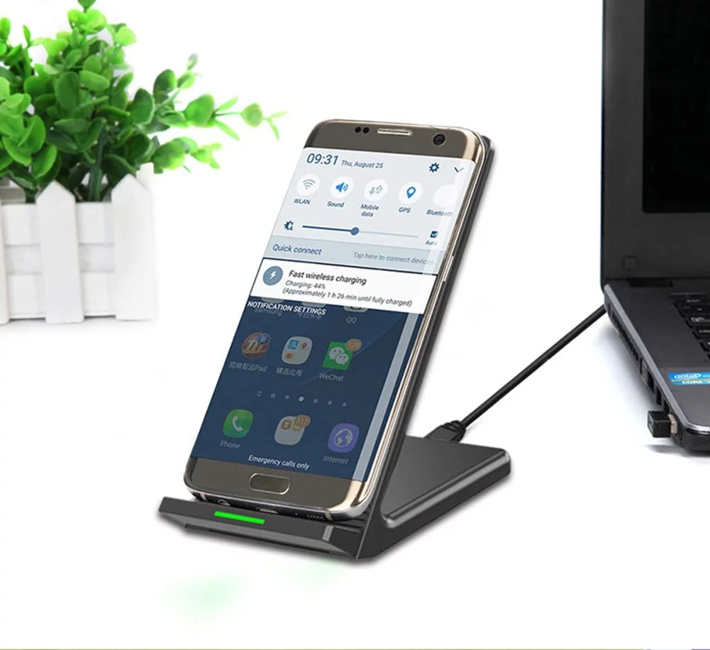 10W Fast Wireless Charger Stand Detachable 2-Coils Charging Pad B42311