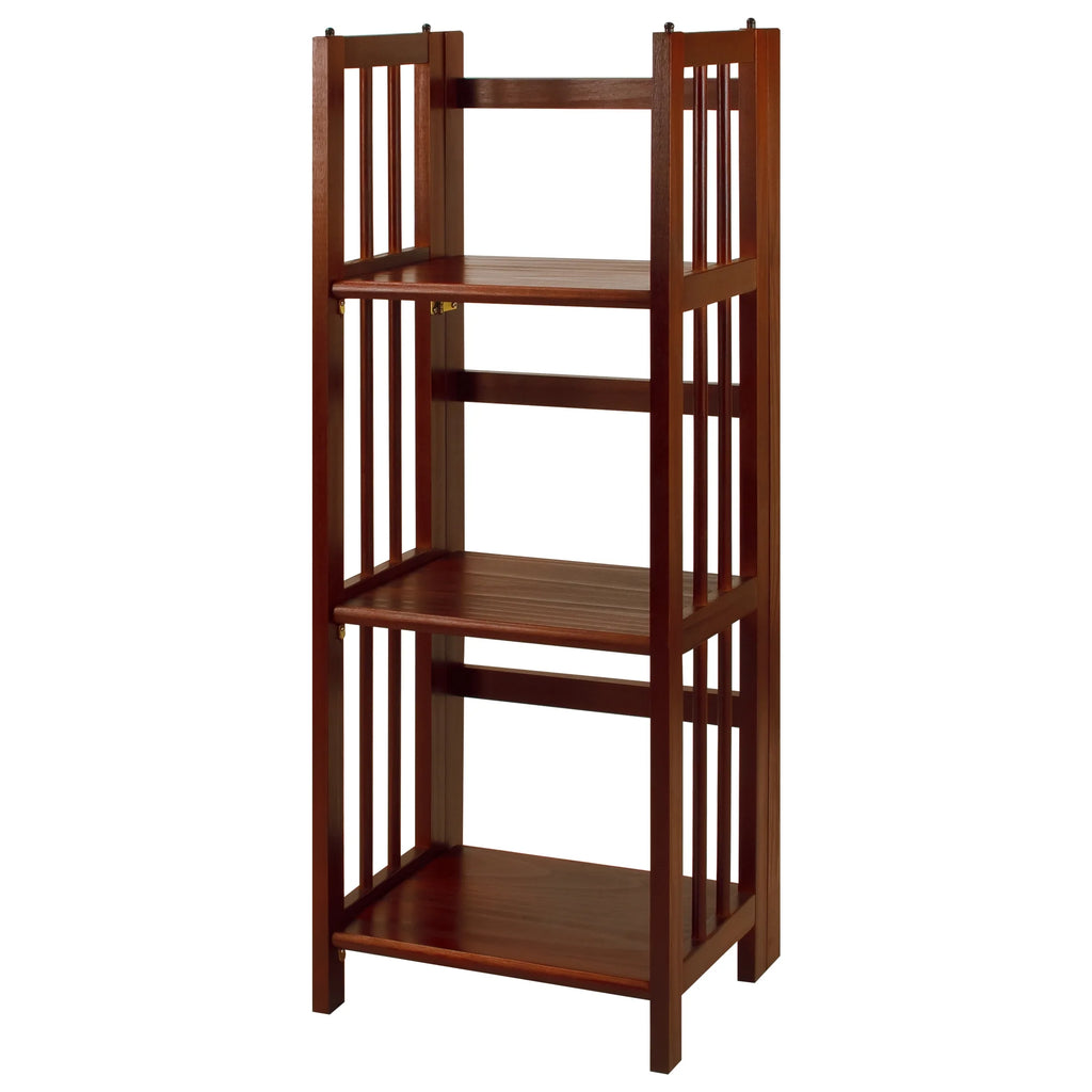 3-Shelf Folding Bookcase, Walnut P9950
