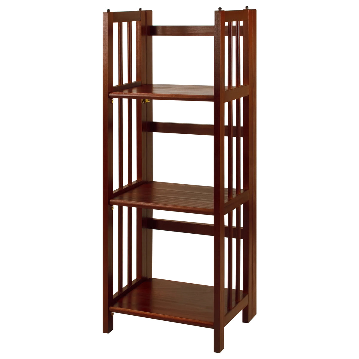 3-Shelf Folding Bookcase, Walnut P9950