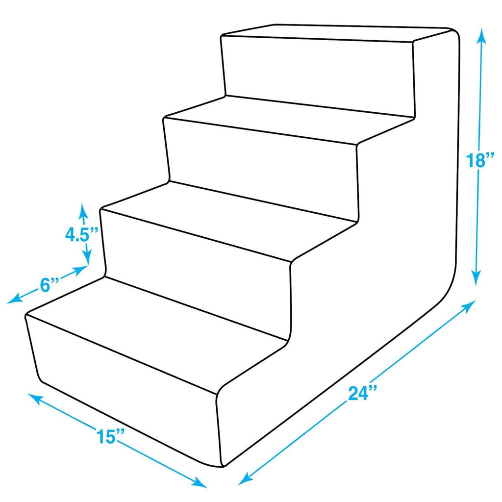 CertiPUR-US Certified Foam Pet Steps Stairs A280544