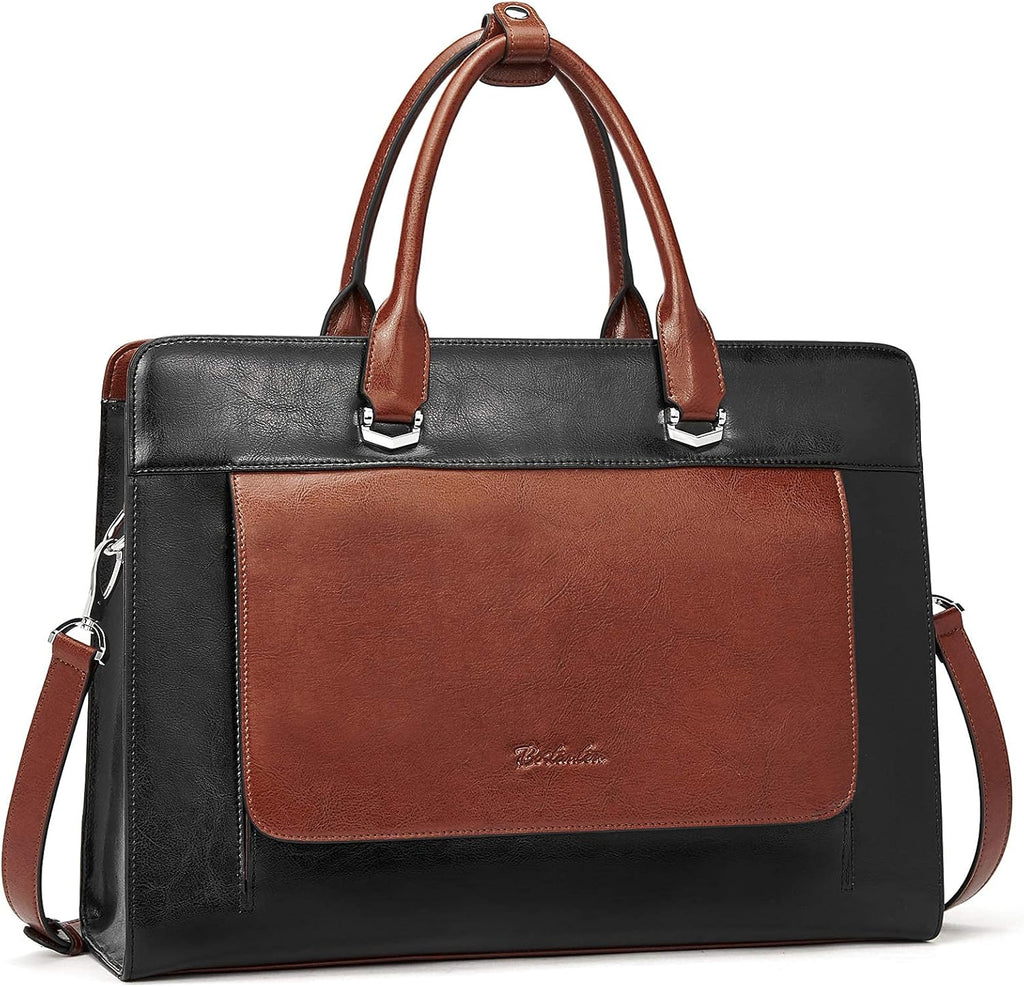 15.6 Inch Leather Laptop Messenger Bag S8013