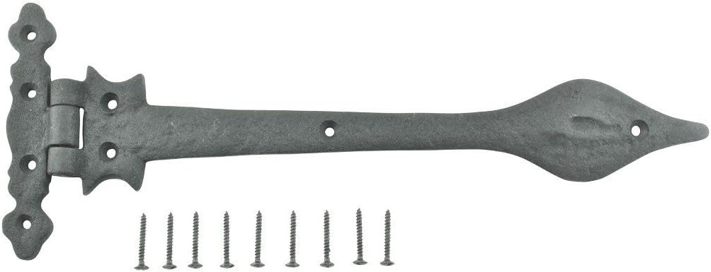 Black Wrought Iron Door Hinge 11.25 Long Pack of 4 I46928