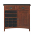 Medium Oak 2-Drawer Bar Cabinet J655