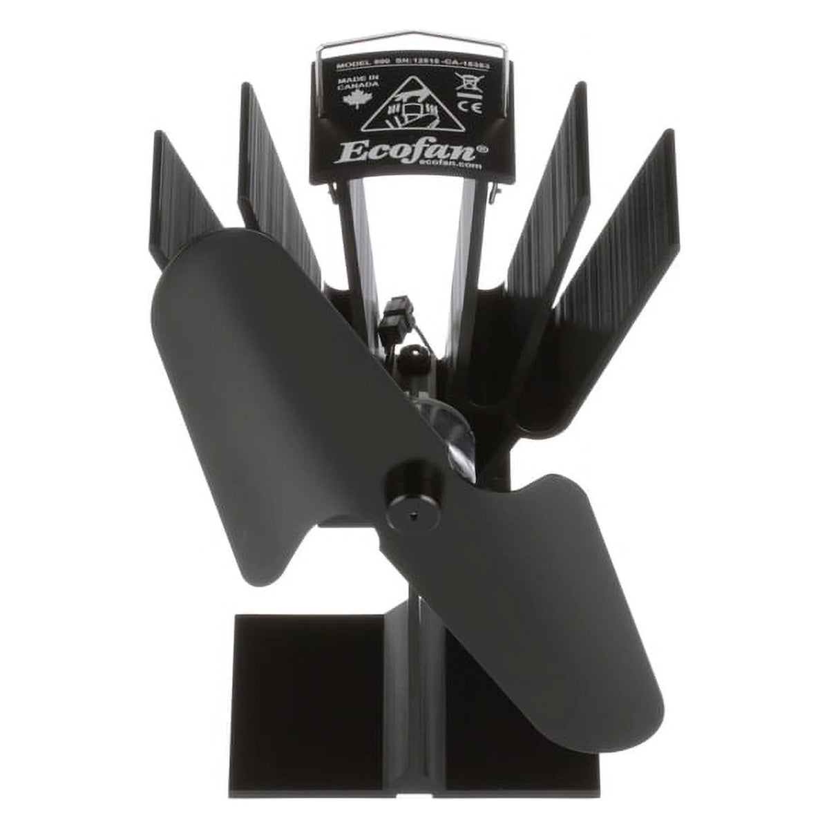 Black Heat Powered Stove Fan I5829