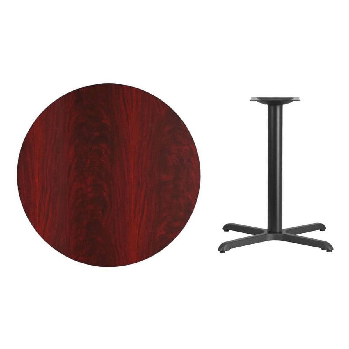 Round Dining Table in Black Mahogany O383570