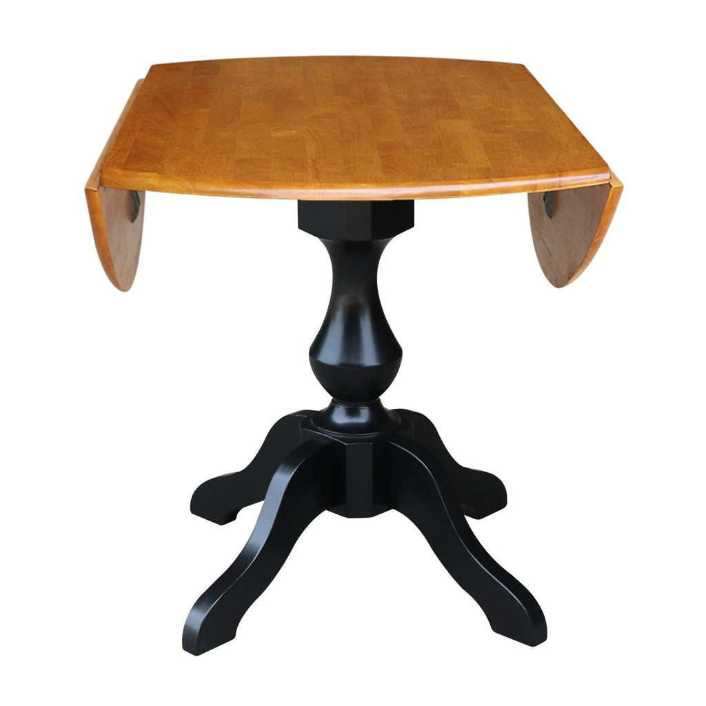 Round Dual Drop Leaf Pedestal Table K57408