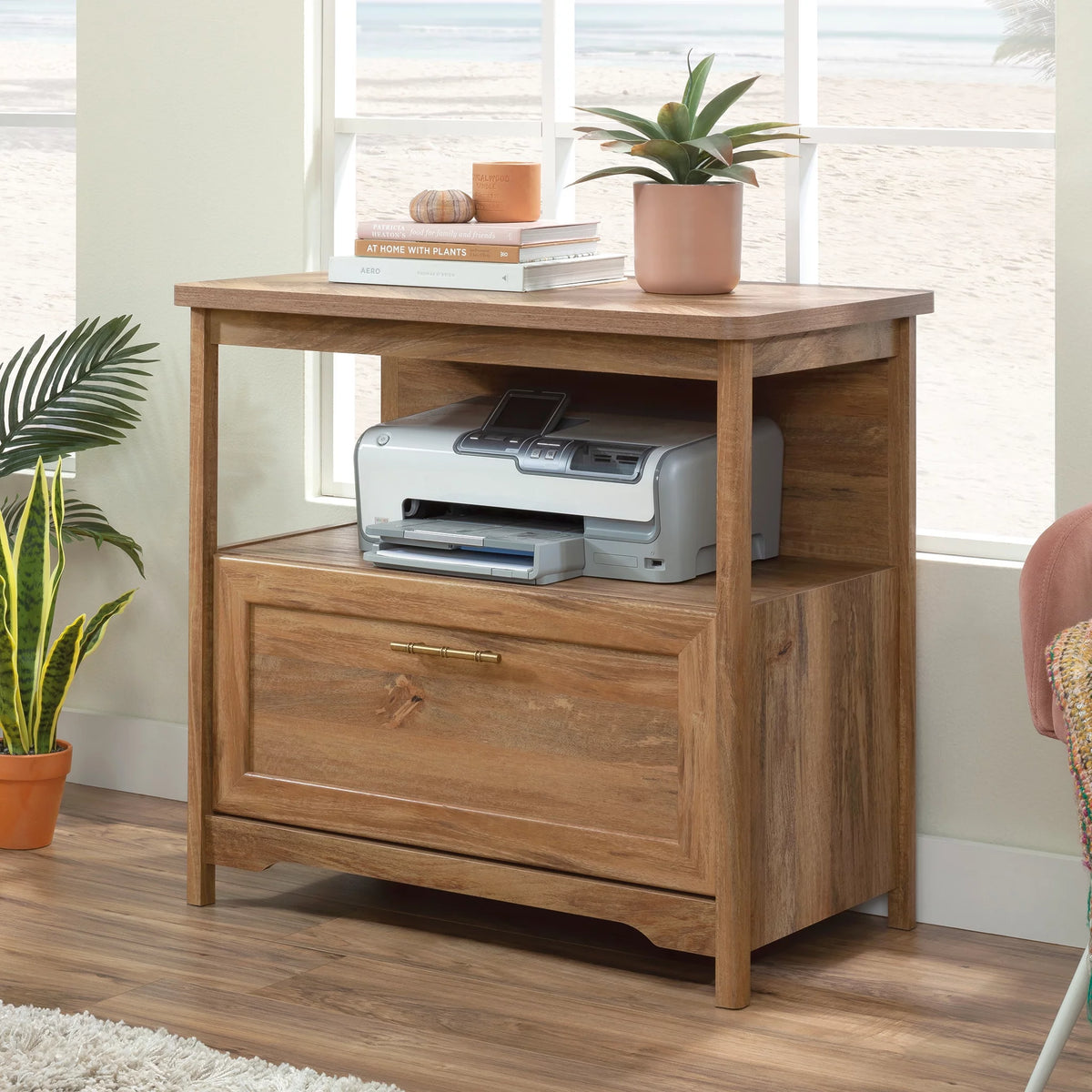 Sindoori Mango Finish Lateral Filing Cabinet F104