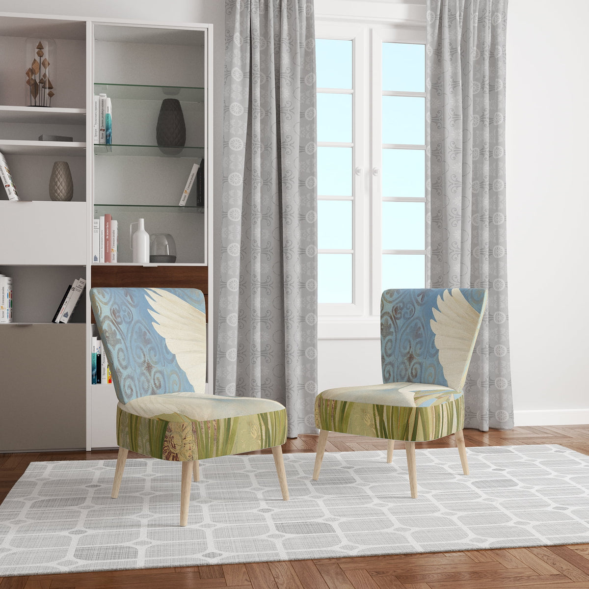 Upholstered Accent Arm Chair T6726