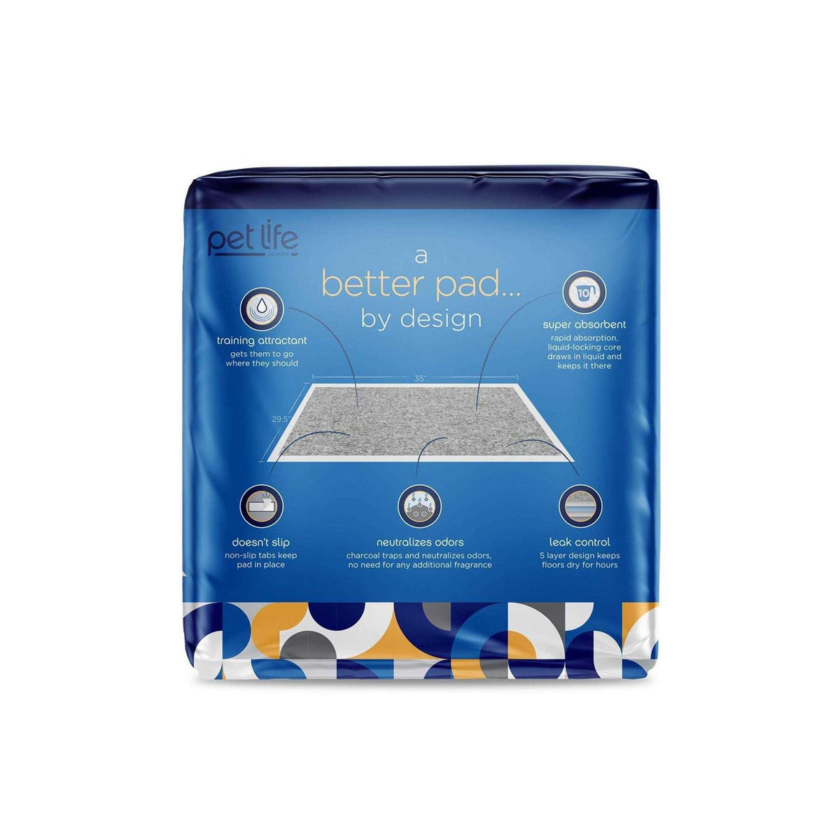 Charcoal Odor Controlling Training Pads J4508