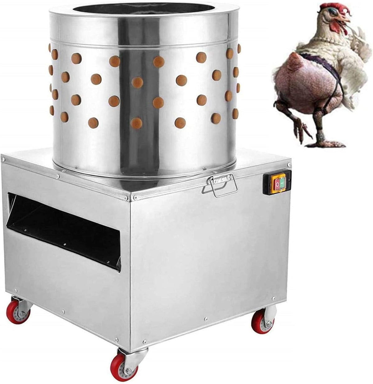 Stainless Steel Chicken Plucker 1500w 275r/min 20 Inch M504