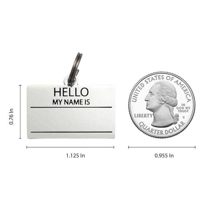 Hello My Name is ID Tag A1008