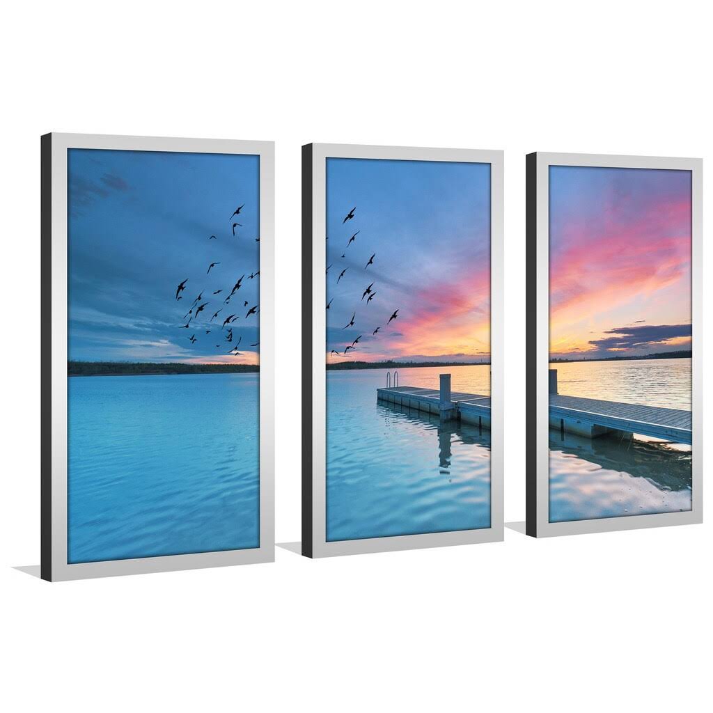 3 Piece Framed Photographic Print Set H2374