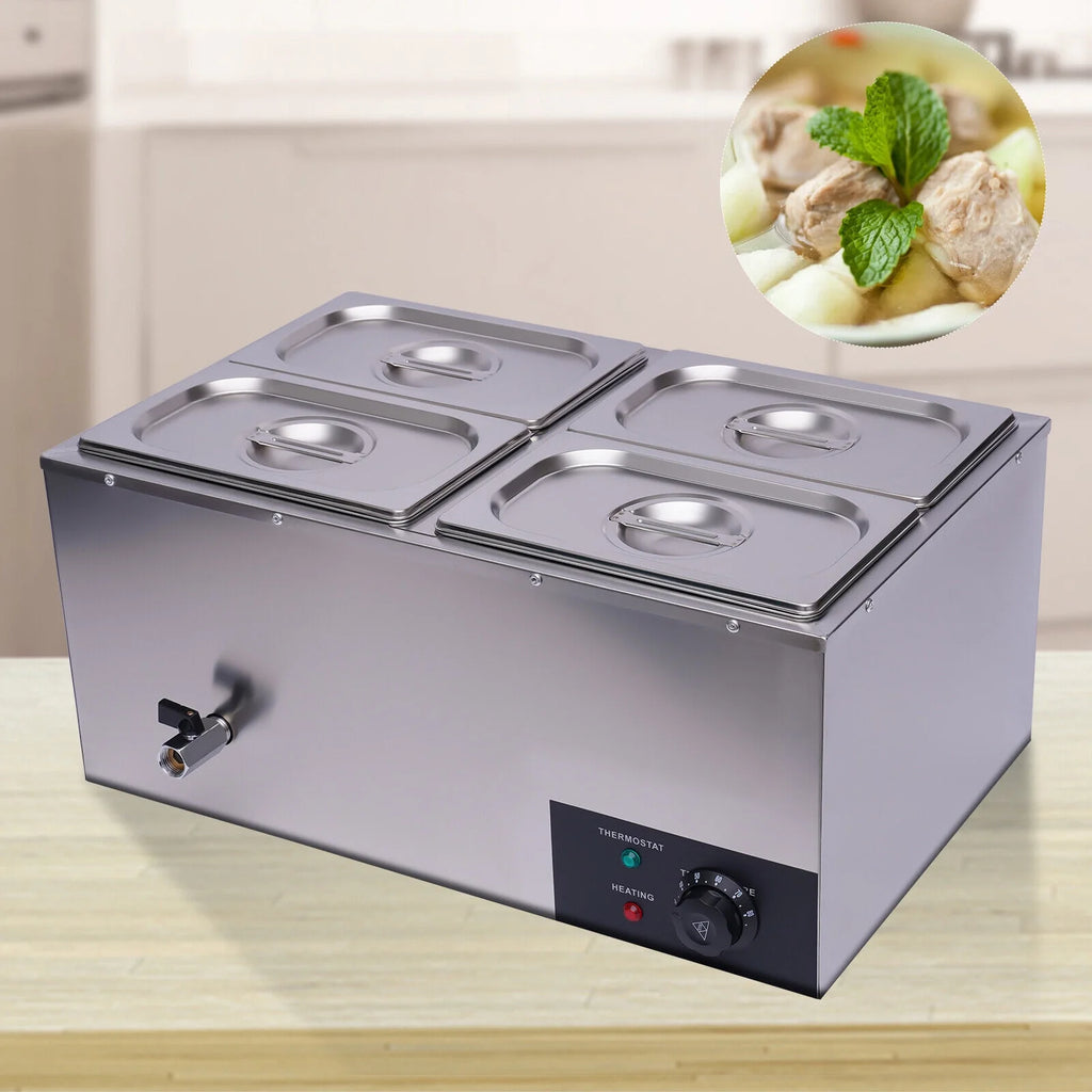 110V 4-Pan Commercial Food Warmer L454921