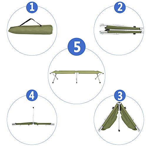 Portable Folding Camping Cot with Carrying Bag G801