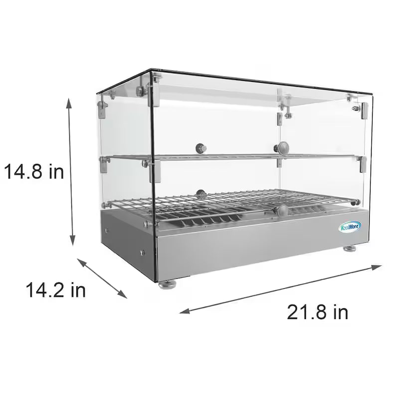 Countertop Commercial Food Warmer Display Case in Stainless Steel L8405