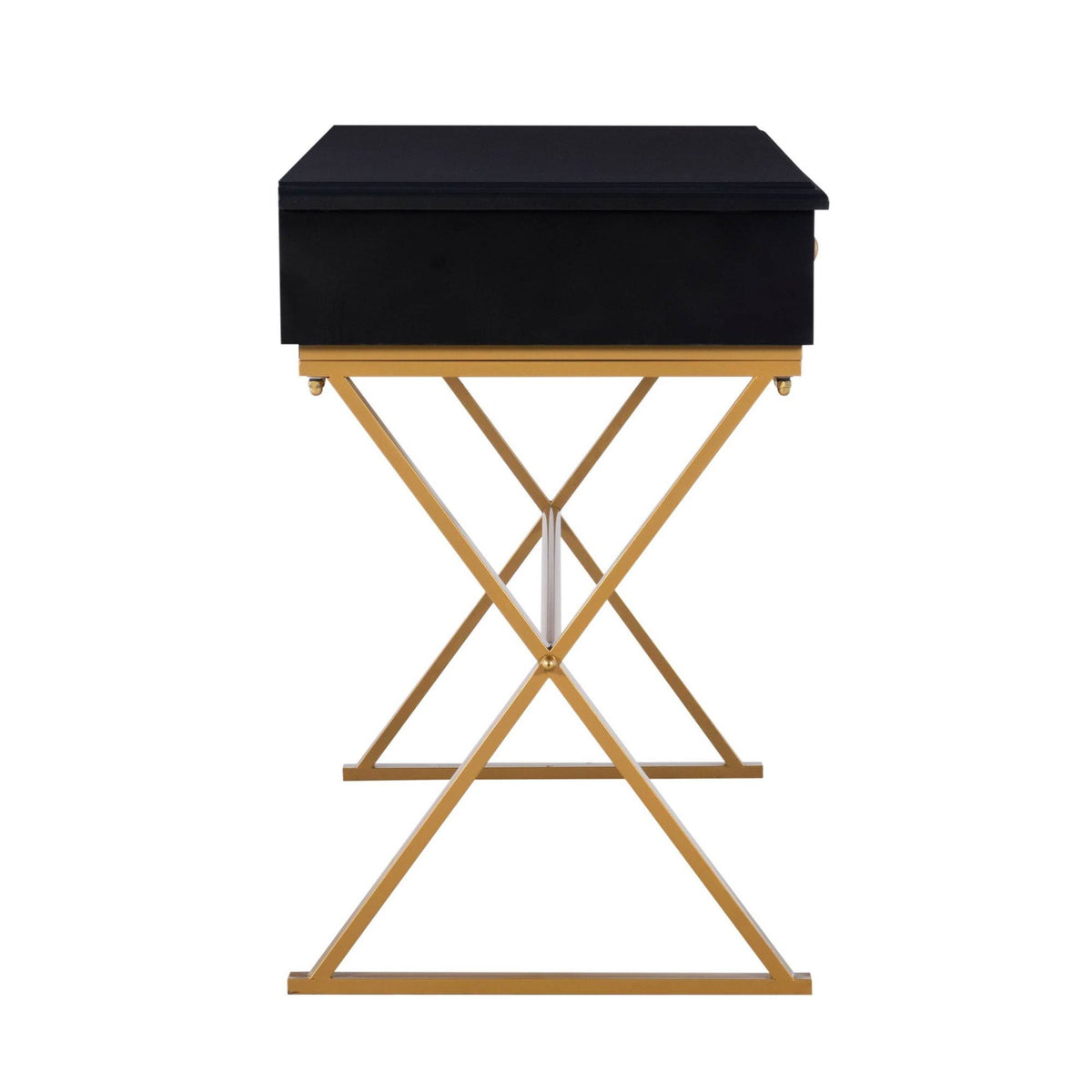 Black Two-Drawer Desk I82189