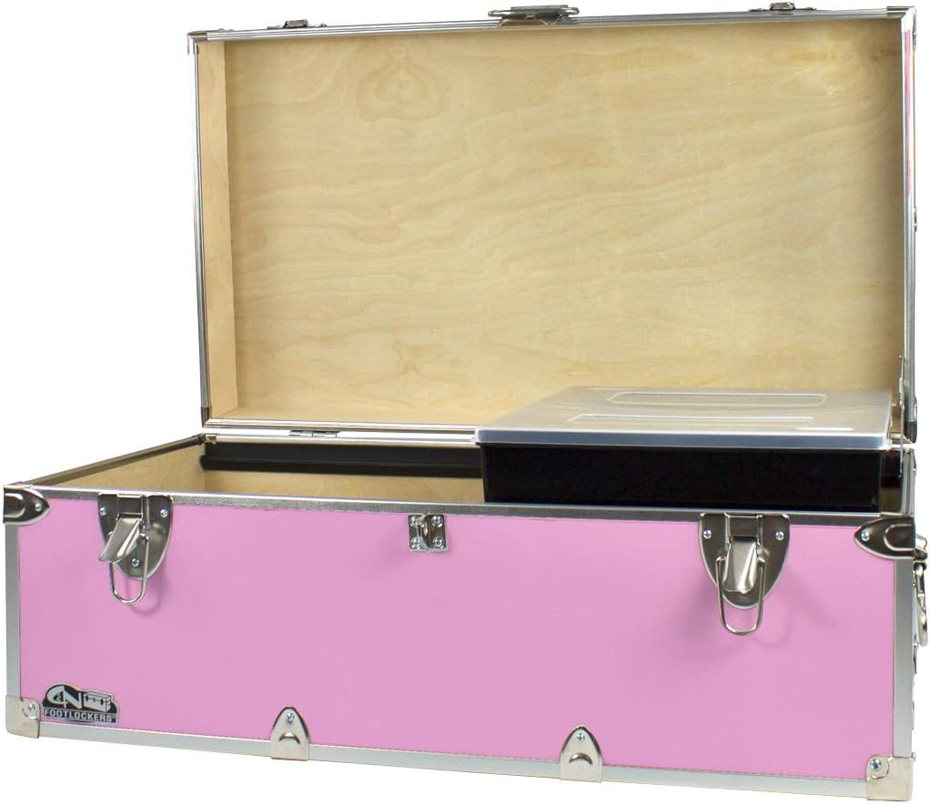 Navy Footlocker Storage Chest with Organizer Tray Z619869