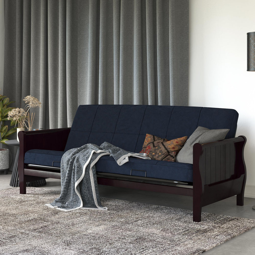 Black Full Size Quilted Microfiber Futon Mattress F19773
