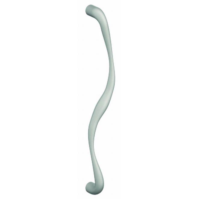 Right Hand Curved Door Pull, Bright Chrome B62229