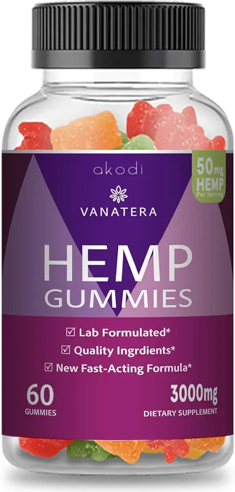 Hemp Gummy Supplement 60 Gummies J948263