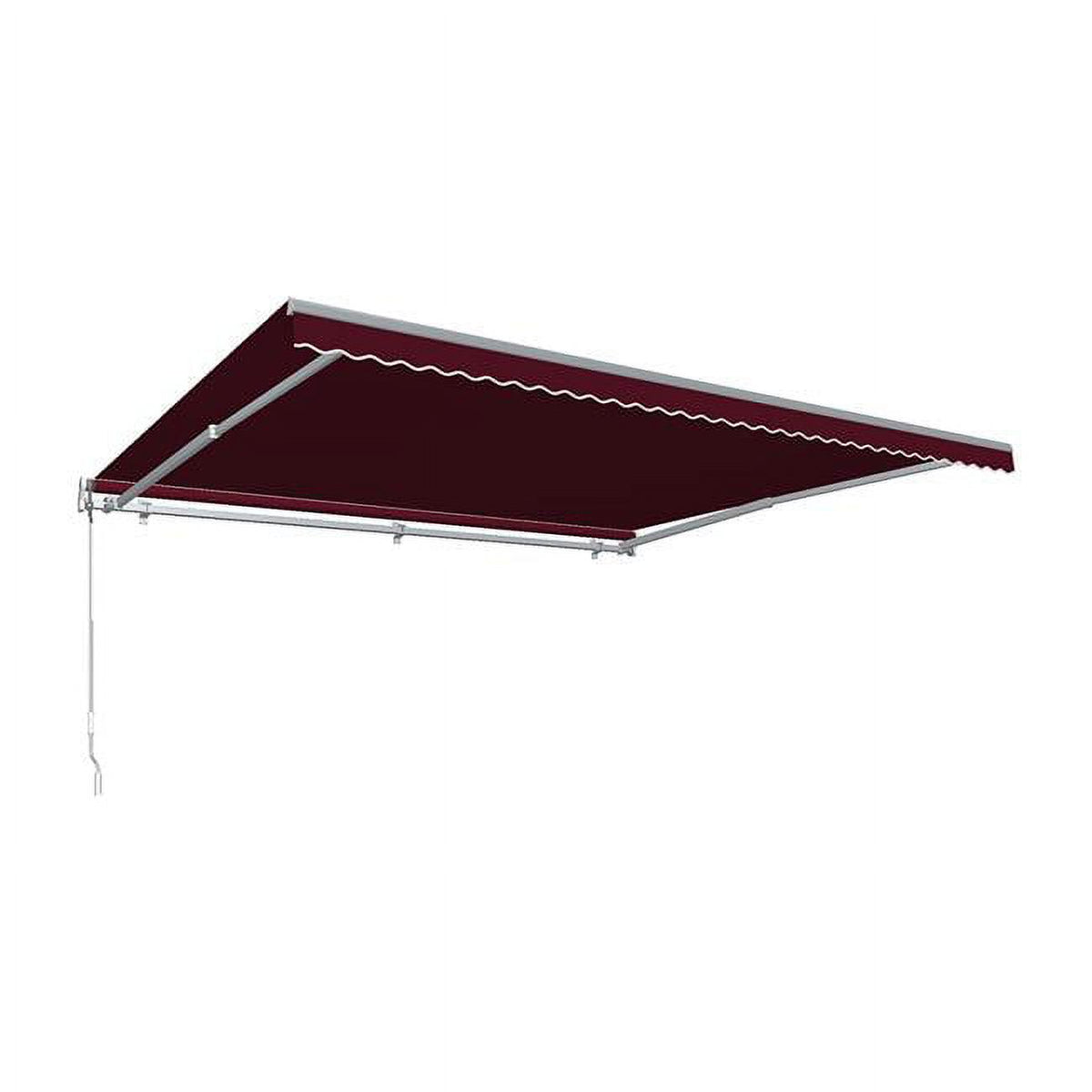 8 ft. Maui Manual Retractable Awning, Burgundy - 78 in. G521