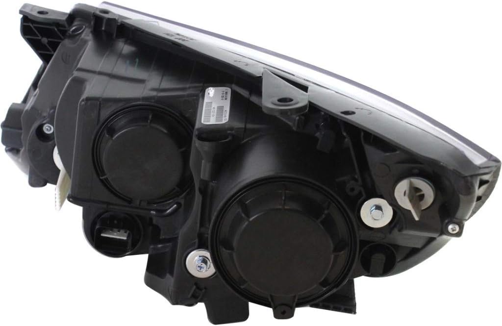 Halogen Headlight for 2011-2014 KIA Optima, Driver and Passenger Side, Unpainted, Bulbs Included D301