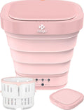White Foldable Mini Portable Washer and Dryer N250