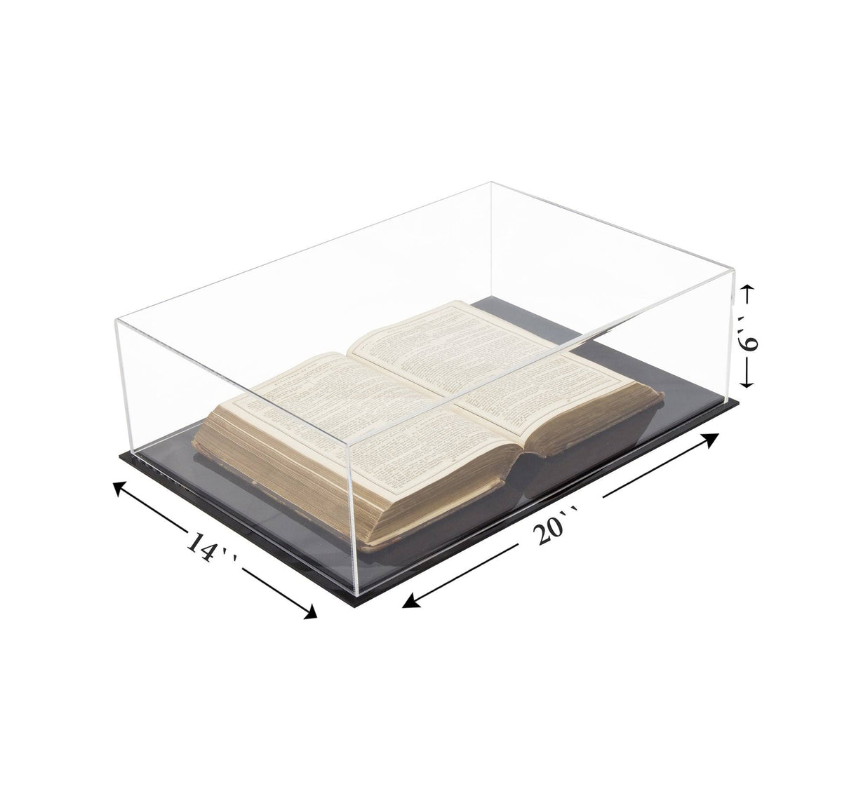 Clear Acrylic Book Display Case Q66647