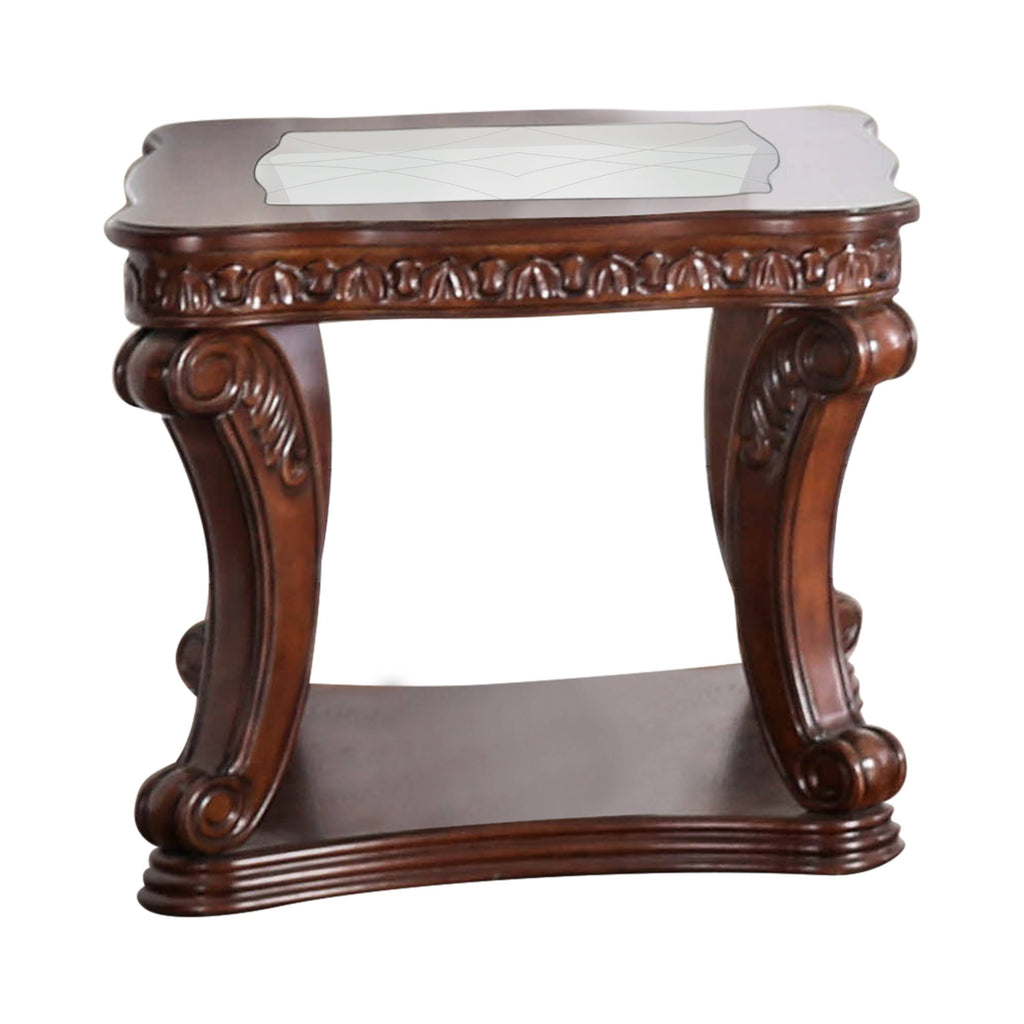 Brown Oak Solid Wood End Table S453