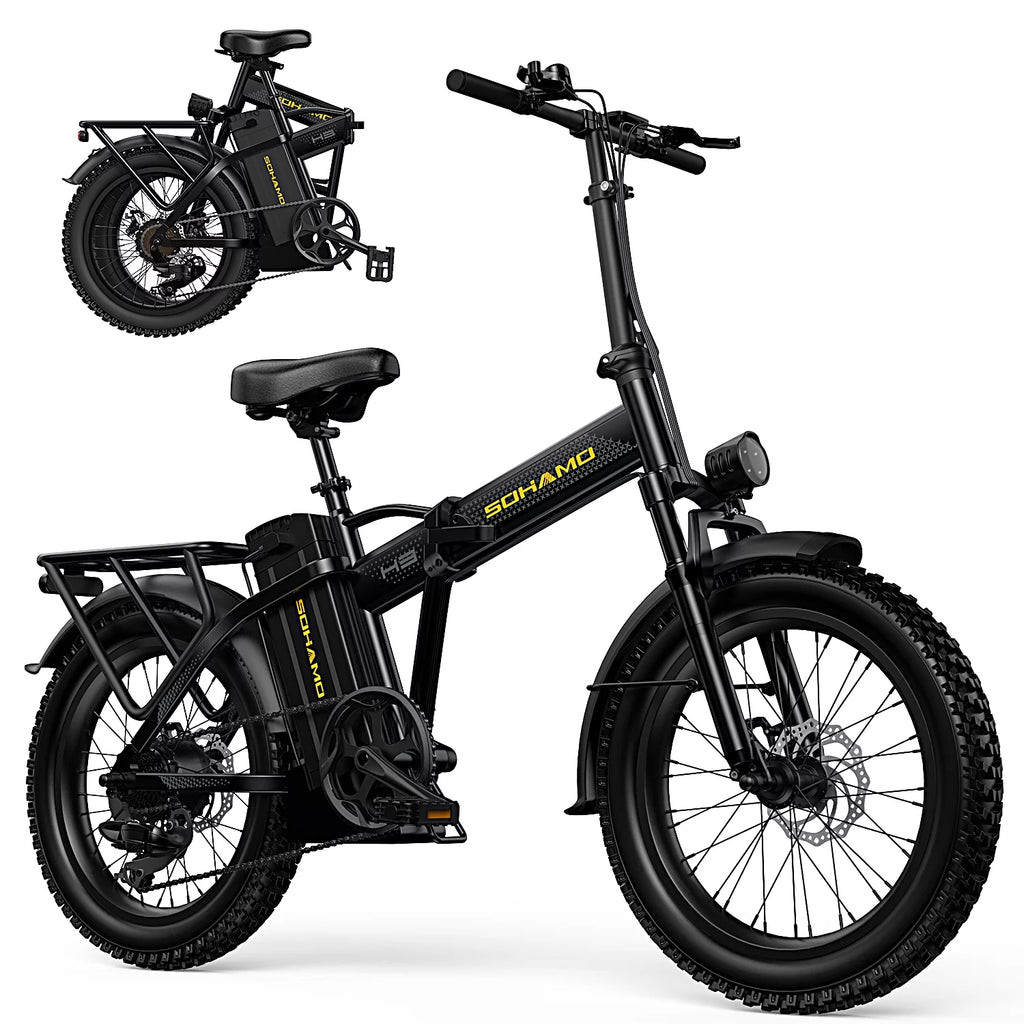 20 Fat Tire Folding Electric Bike 750W 48V 15Ah D6682