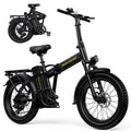 20 Fat Tire Folding Electric Bike 750W 48V 15Ah D6682