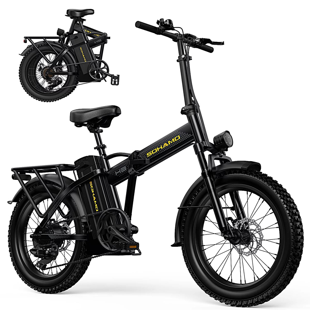 20 Fat Tire Folding Electric Bike 750W 48V 15Ah D6682