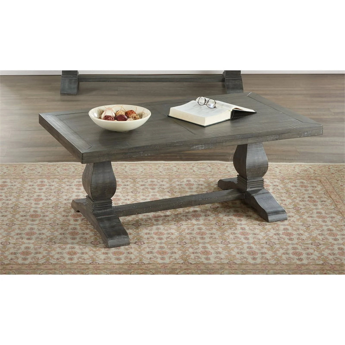 2-Piece Solid Wood Coffee Table & End Table Set P116