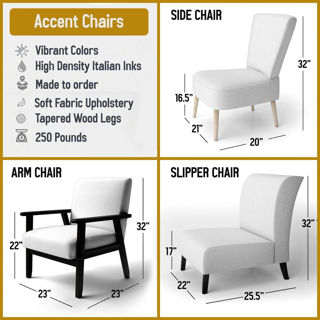 Upholstered Accent Arm Chair T6726