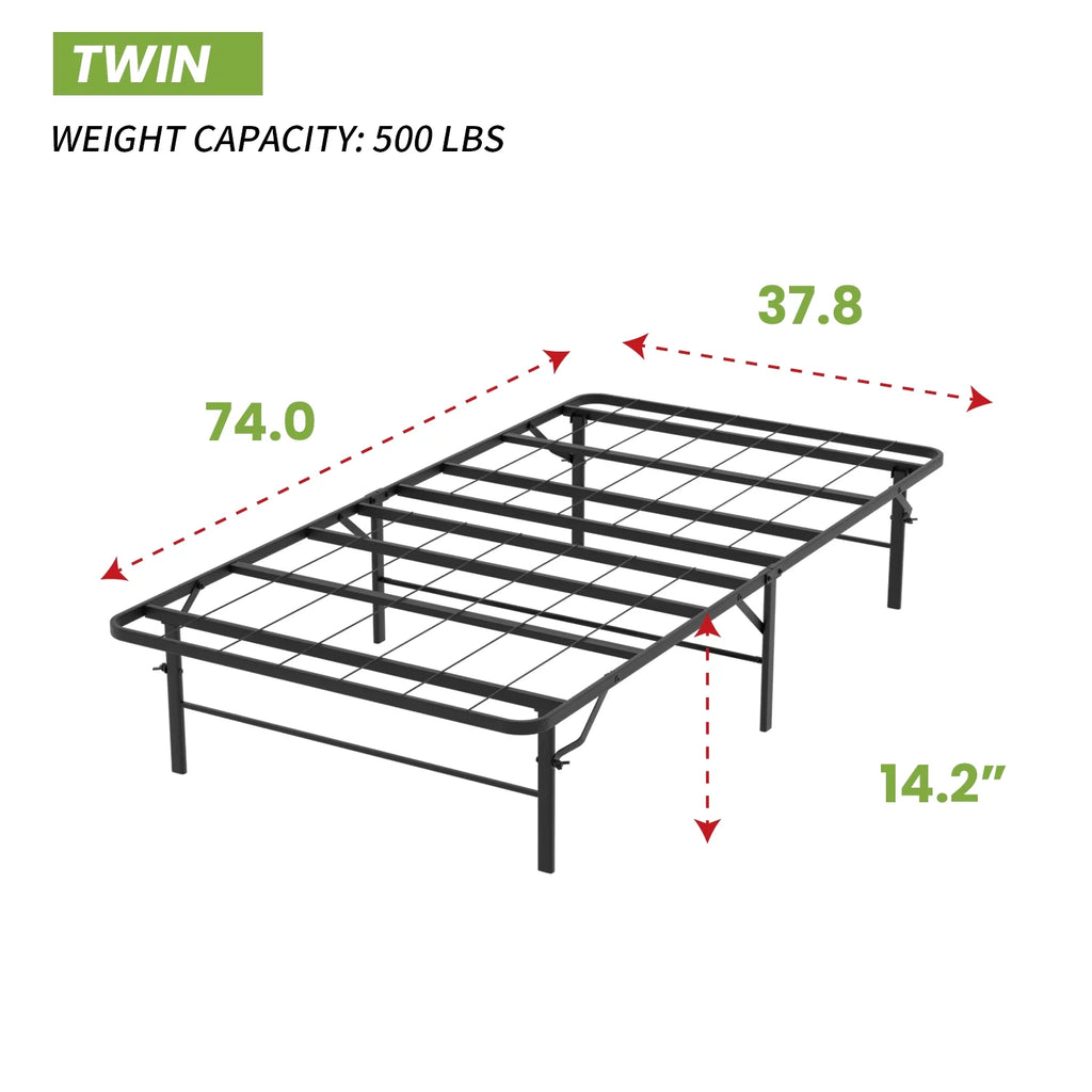 Twin Size 14 Inch Metal Platform Bed Frame B643720