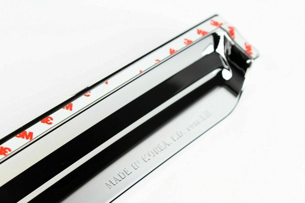 Chrome Side Window Visors Rain Guards Deflectors B291