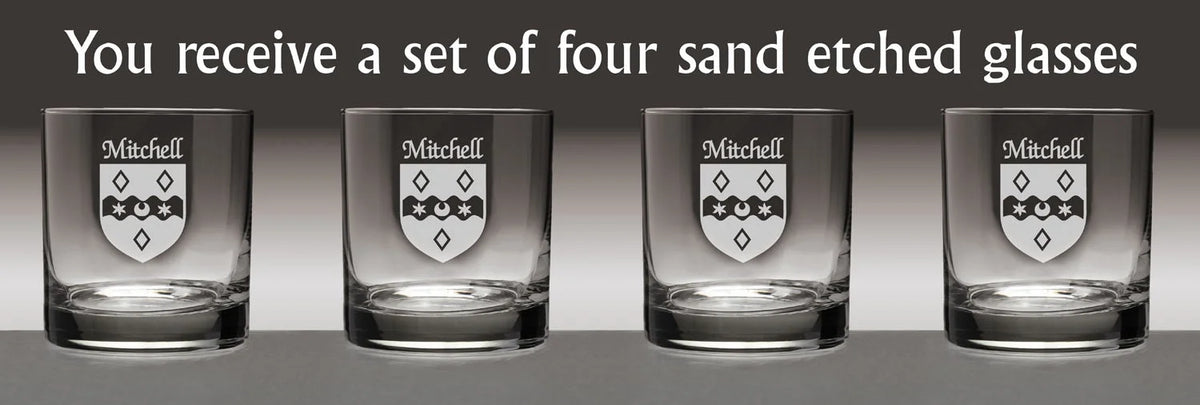 Set of 4 Etched Tumbler Glasses R6793