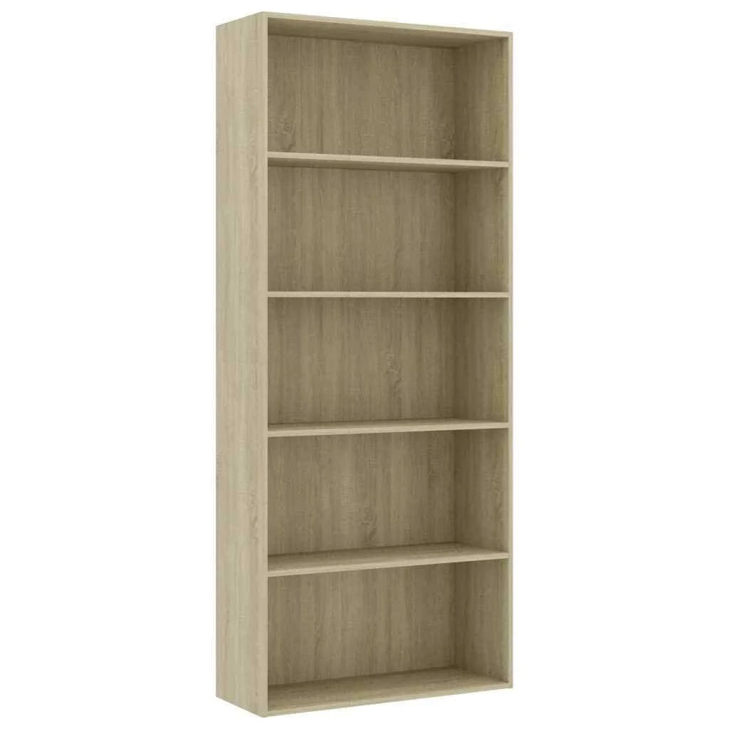 5-Tier Book Cabinet Sonoma Oak Chipboard Z247788