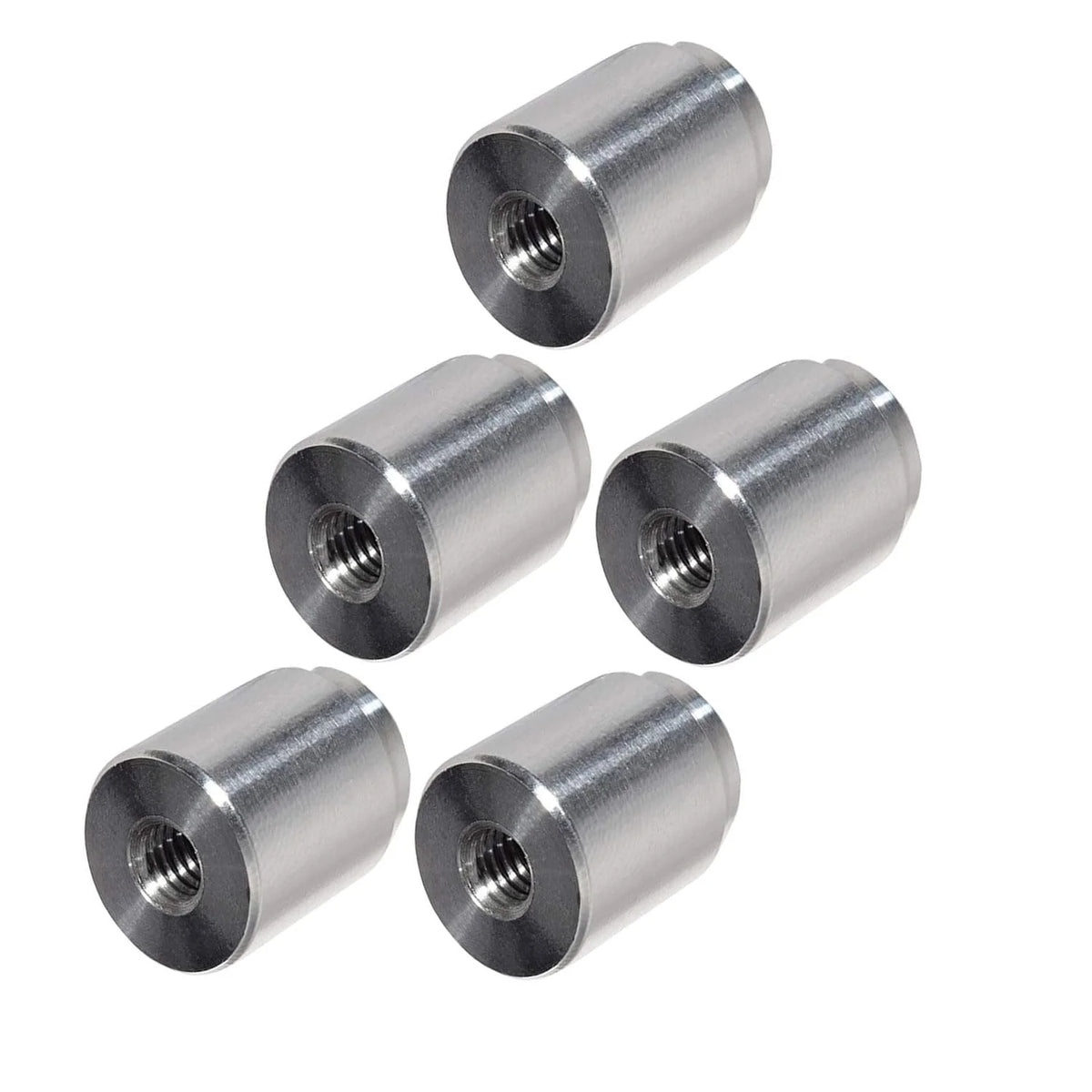 5pc Aluminum M6-1.0mm Weld On Bung Female Threaded Port J914