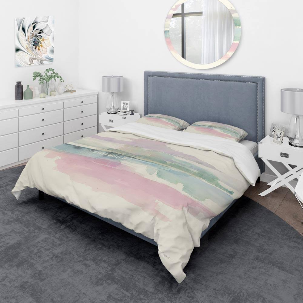 King Geometric Bedding Set with 2 King Shams Q6679