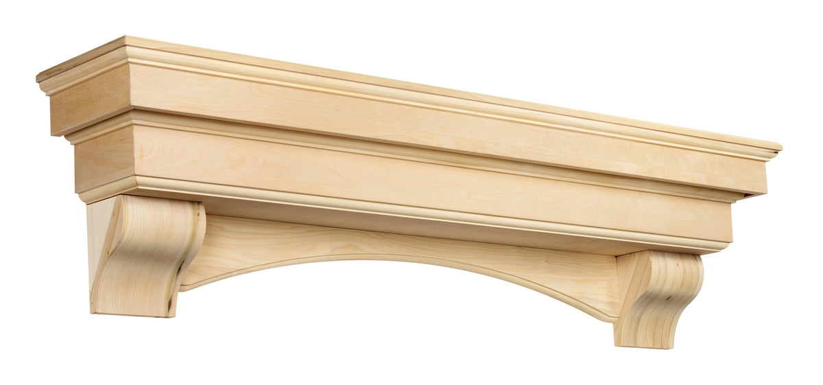 Unfinished Mantel Shelf 72x22 P3785