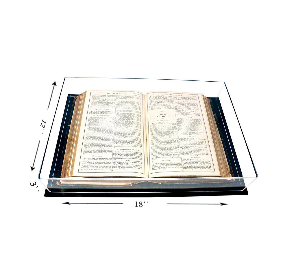 Clear Acrylic Book Display Case Q66647