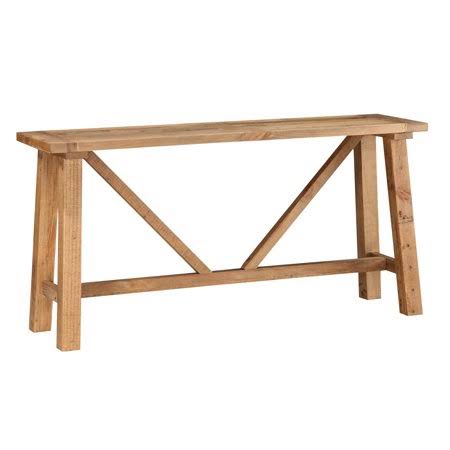 Rustic Tawny Reclaimed Wood Console Table K9908
