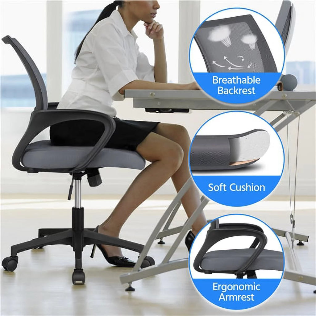 Dark Gray Ergonomic Mesh Office Chair C867