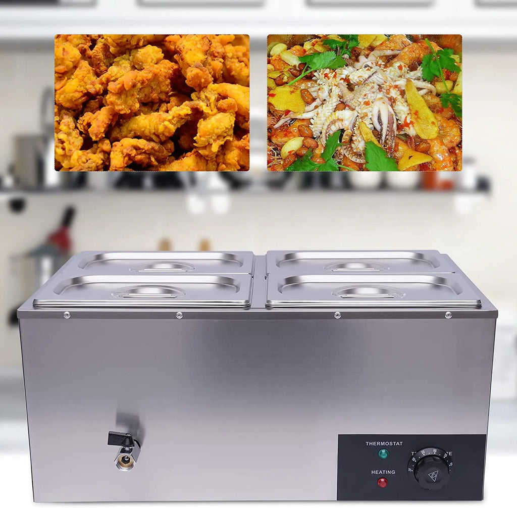 110V 4-Pan Commercial Food Warmer L454921