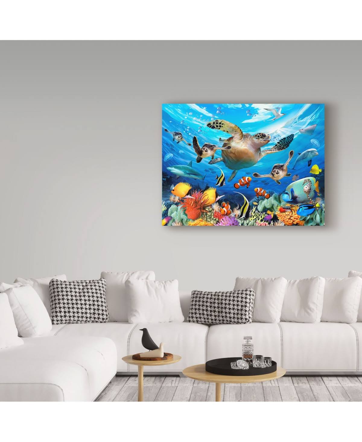 Large Turtle Canvas Art (24 in. W x 18 in. H) E7820