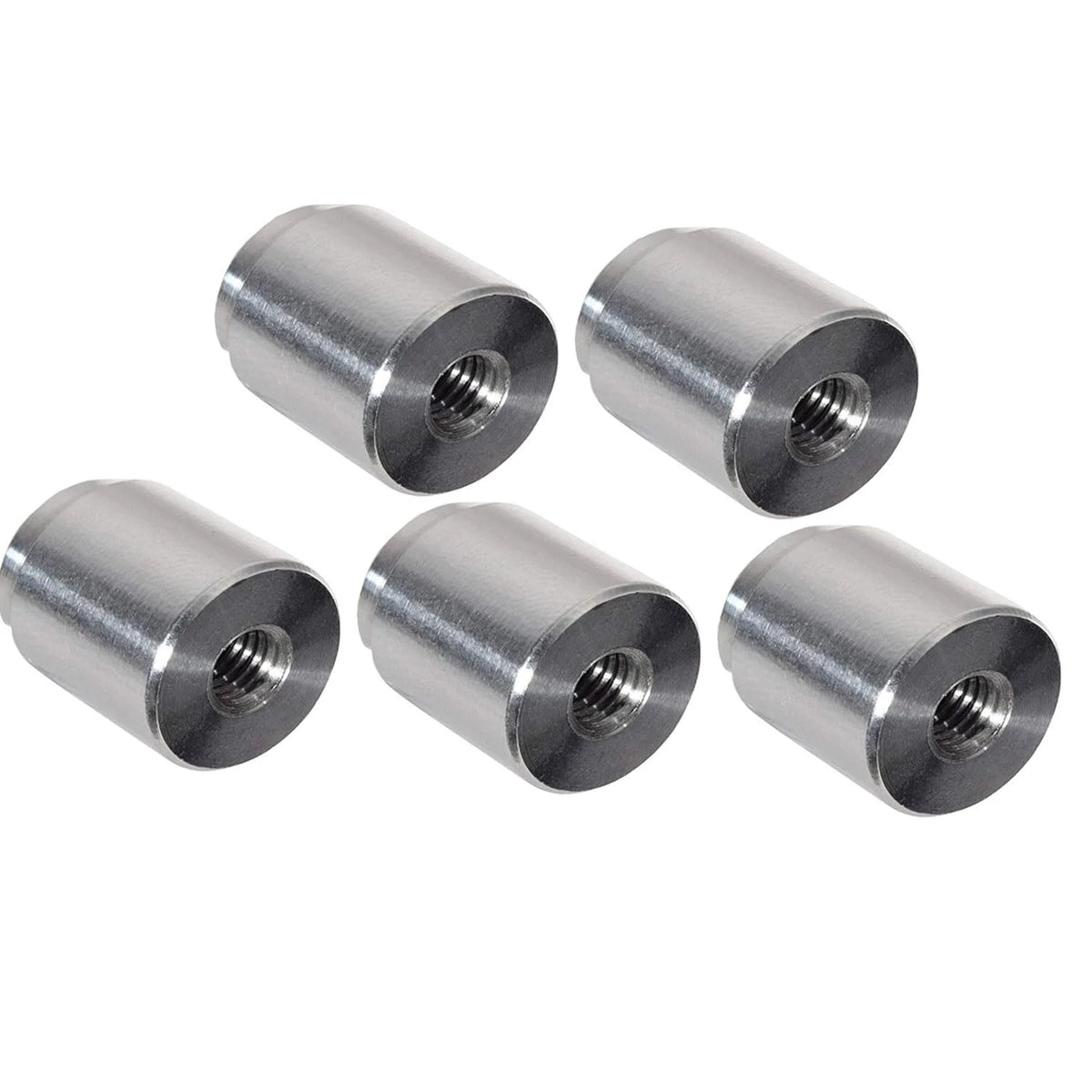 5pc Aluminum M6-1.0mm Weld On Bung Female Threaded Port J914