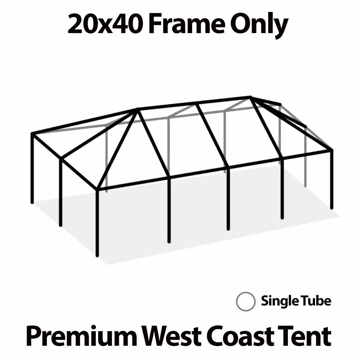 Tent Frame Only, 20 ft x 40 ft C534