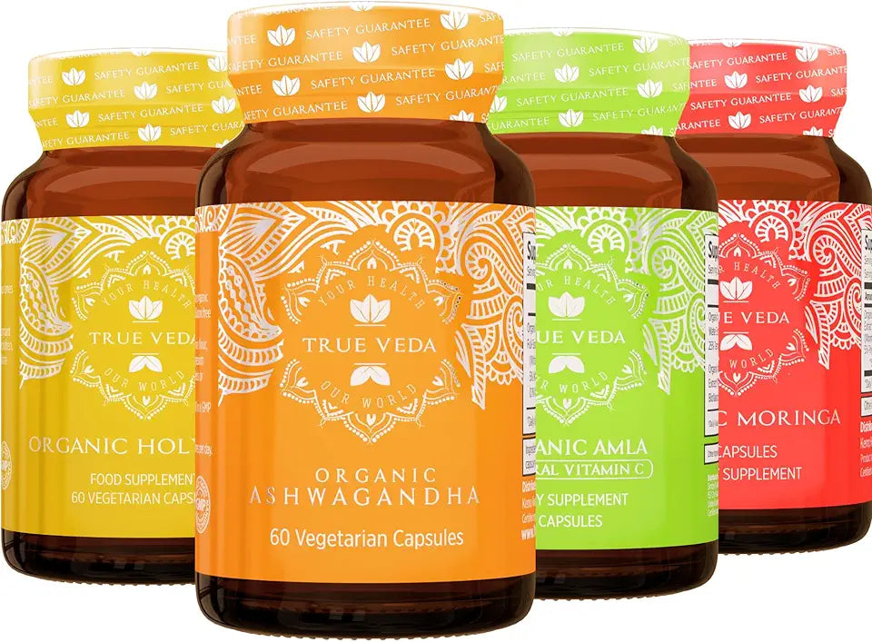 Organic Ashwagandha Holy Basil Amla Moringa Capsules P686576