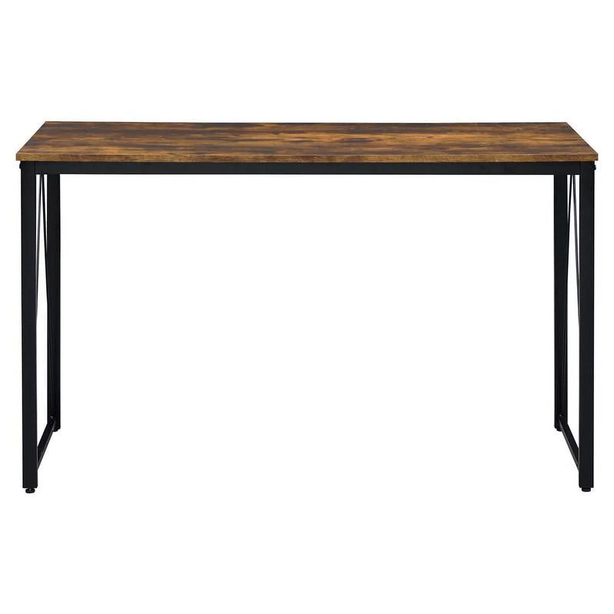 Weathered Oak and Black Wood Writing Desk N353128